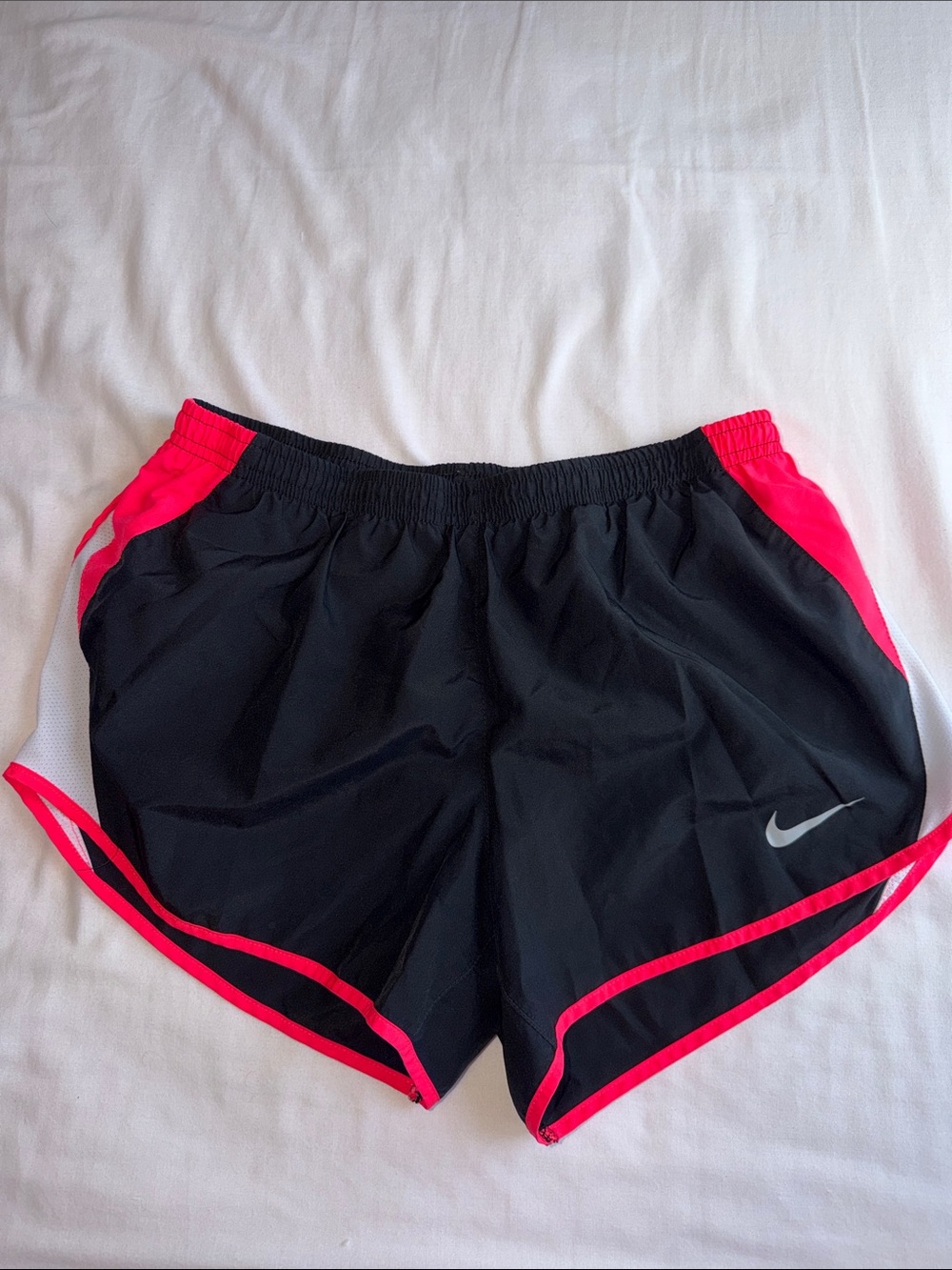 Nike Women’s Black Shorts with Hot Pink Trim